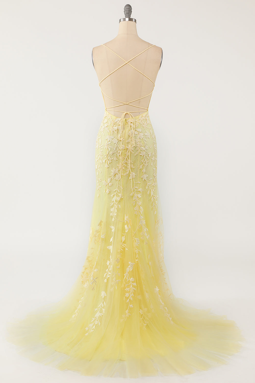 Spaghetti Straps Mermaid Ball Dress