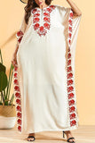 Batwing Floral Boho Dress