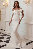 One Shoulder Mermaid Burgundy Ball Dress