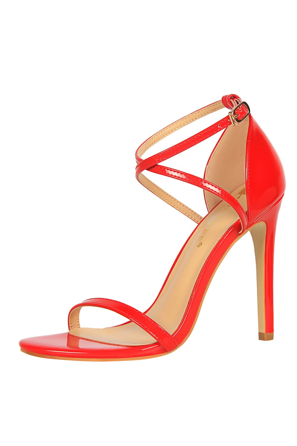 Black Buckle  Stiletto Heel Sandals Pumps