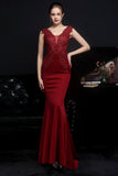 Blush Body-Hugging Mermaid Evening Gown