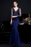 White Applique Mermaid Ball Dress
