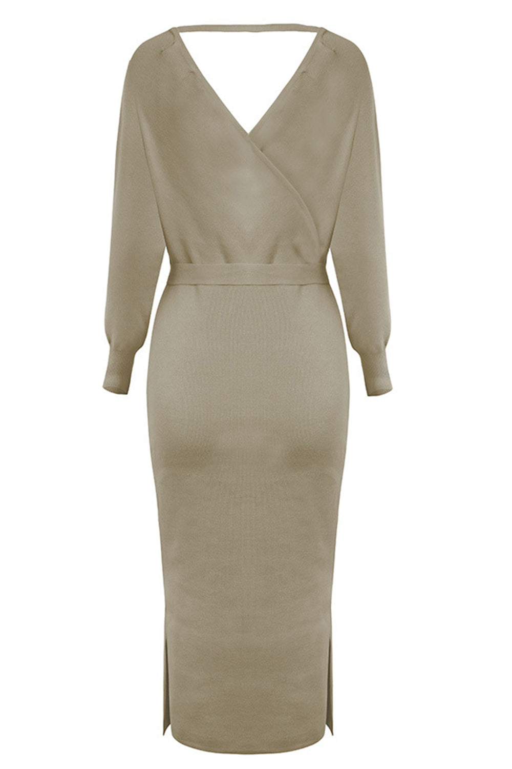 Black Knitted Bodycon Dress