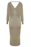 Black Knitted Bodycon Dress