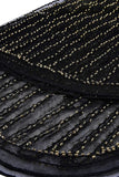 V Neck Black 1920s Plus Size Flapper Dress