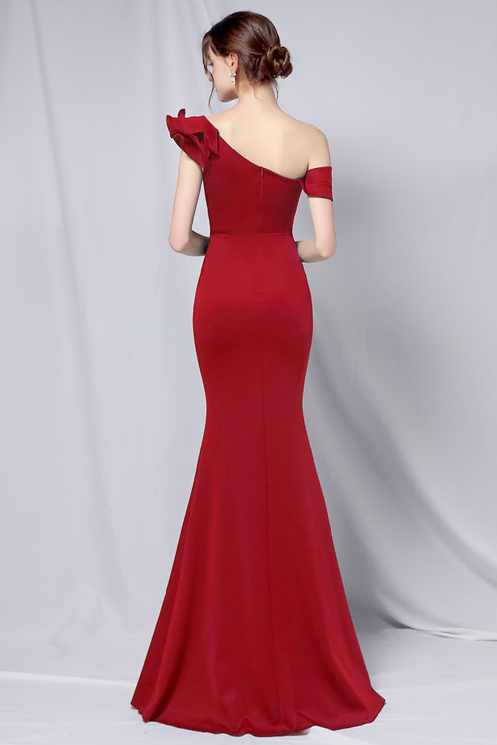 One-Shoulder Simple Ball Dress