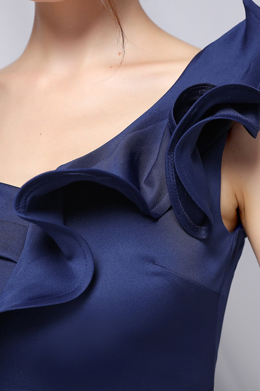 One-Shoulder Simple Ball Dress