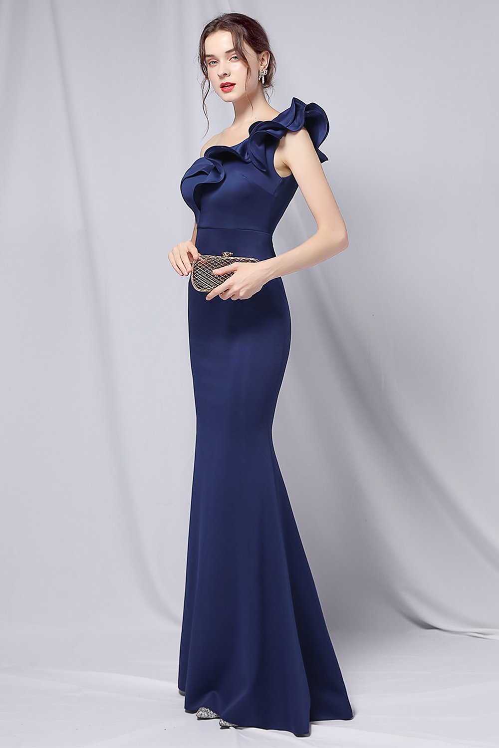 One-Shoulder Simple Ball Dress