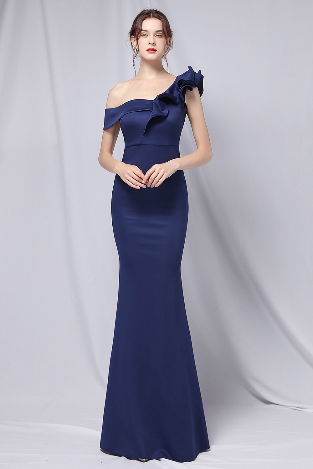 One-Shoulder Simple Ball Dress