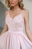 Blush Sweetheart Empire Slit Formal Dress