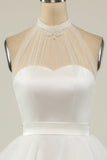 Halter Black Tulle Short Formal Dress