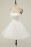 Halter Black Tulle Short Formal Dress
