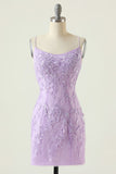 Light Blue Short Party Dress