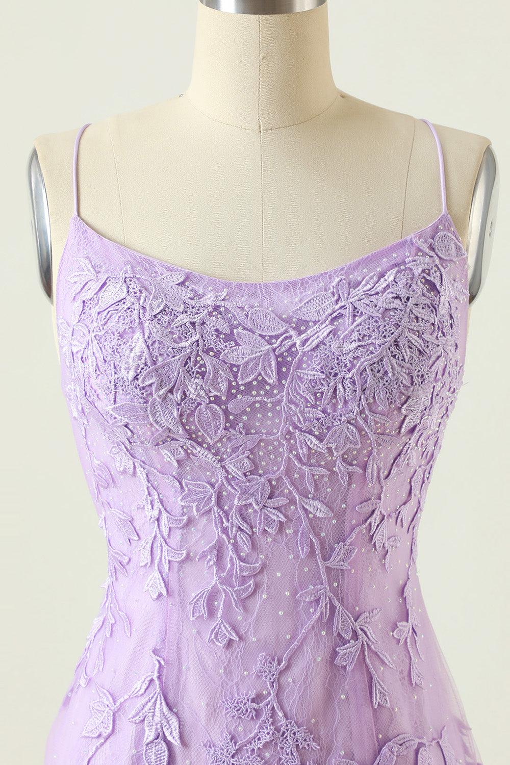 Purple Backless Bodycon Cocktail Party Dress With Appliques