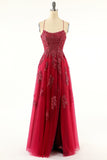 Lavender Tulle Long Ball Dress with Lace