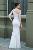 Mermaid One-Shoulder Ball Dress with Appliques