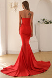 Black Strapless Sweetheart Form-Fitting Mermaid Long Ball Dress