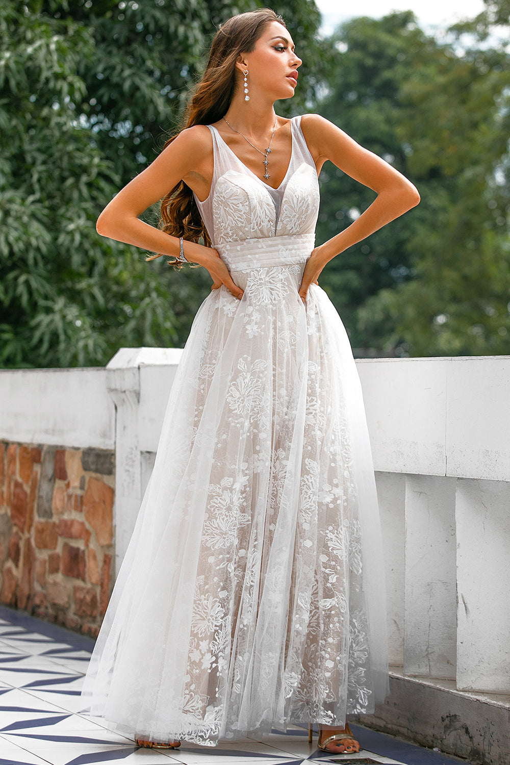 Lace Long Ball Dress