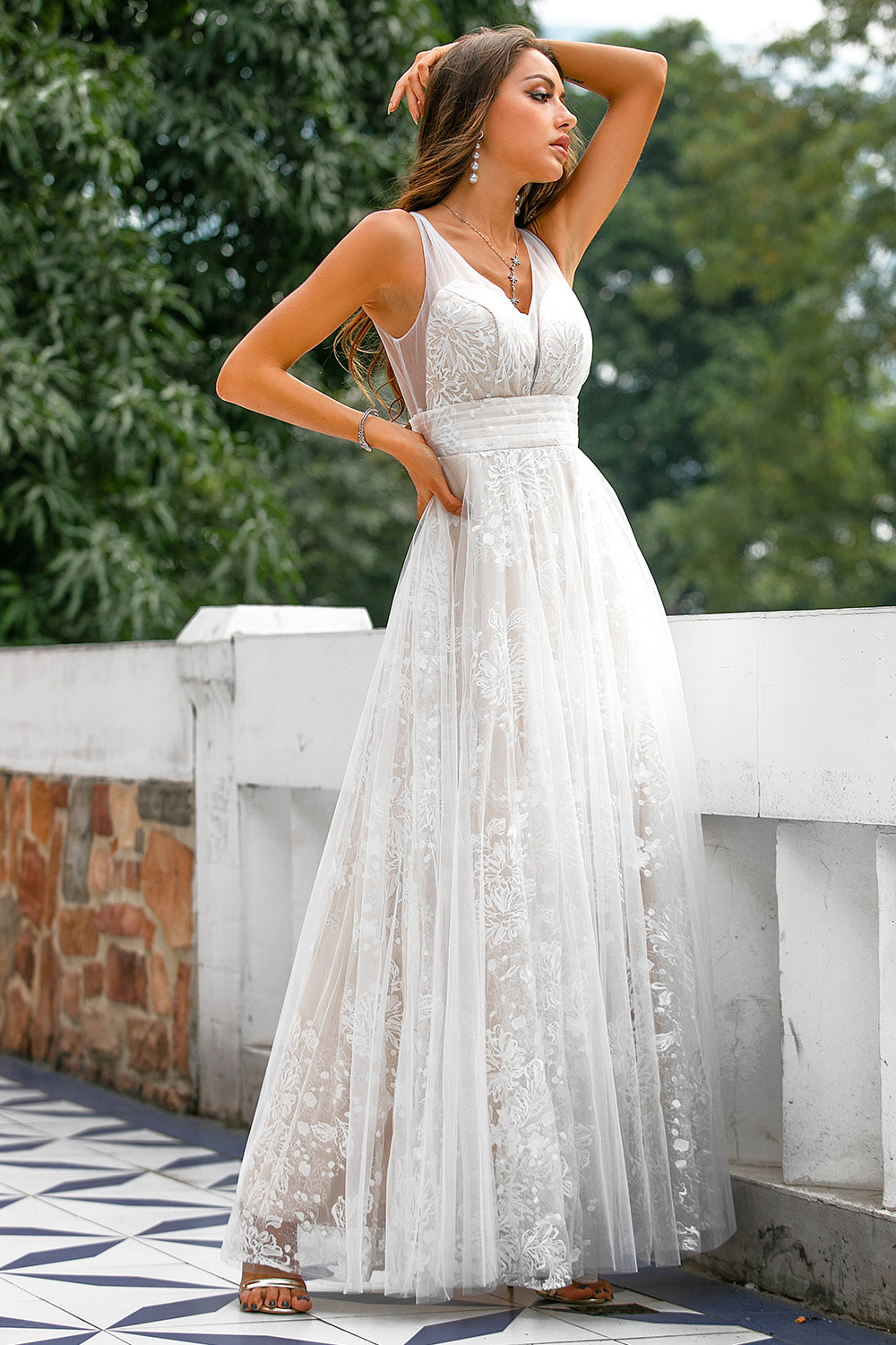 Lace Long Ball Dress