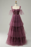Mavue A Line Sweetheart Long Ball Dress