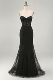 Purple Sweetheart Neck Mermaid Ball Dress With Appliques