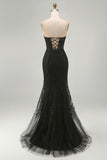 Purple Sweetheart Neck Mermaid Ball Dress With Appliques