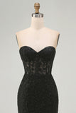 Purple Sweetheart Neck Mermaid Ball Dress With Appliques