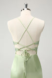 Glitter Green Spaghetti Straps Beaded Appliques Tight Corset Homecoming Dress