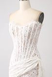 Classy White Short Graduation Dress with Lace-up Back