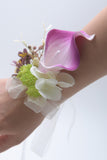 Pink Wrist Corsage for Bridesmaid