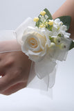 Yellow Wrist Corsage for Wedding Prom Party