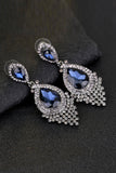 Bride's Alloy Rhinestone Tear Drop Shaped Champagne Earrings (1pair )