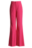 Fuchsia 2 Pieces Notched Lapel One Button Women Suits