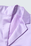 Lilac Notched Lapel Slim Fitted Women's Blazer