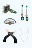 Green 1920s Party Accessories Five Pieces Sets