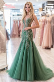 Agave Flare Sweetheart Prom Dress with Tulle