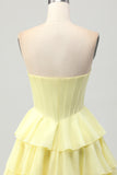 Green A Line Sweetheart Corset Homecoming Dress with Beading