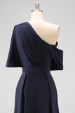 Black A Line Satin Mother Of The Bride Dress With Pockets