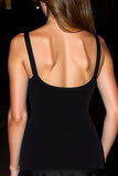 Black A-Line Knee-Length Cocktail Dress