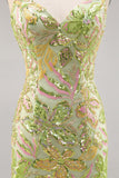 Green Sequin Backless Bodycon Homecoming Dress