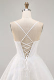 White A-Line Corset Satin Cocktail Dress with Appliques