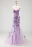 Blush Mermaid Corset Beaded Long Plus Size Prom Dress with Sequins