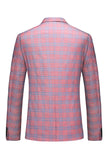 Pink Striped 2 Pieces Peaked lapel Men's Prom Suits