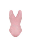 Pink Bowed 2 Piece Swimsuit with Beach Skirt