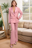 Blush Double Breasted 2 Piece Women's Prom Suit