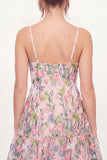 Floral Tulle A-Line Embroidered Pink Mini Ball Dress