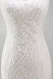 Sparkly White Thick Straps Beaded Floral Tight Short Cocktail Dress