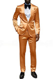 2 Piece Champagne Shawl Lapel One Button Men's Prom Suits