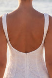 Ivory A Line Corset Lace Mini Dress