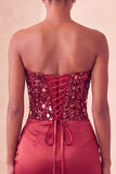Sweetheart Champagne Sequins Bodycon Mini Party Dress